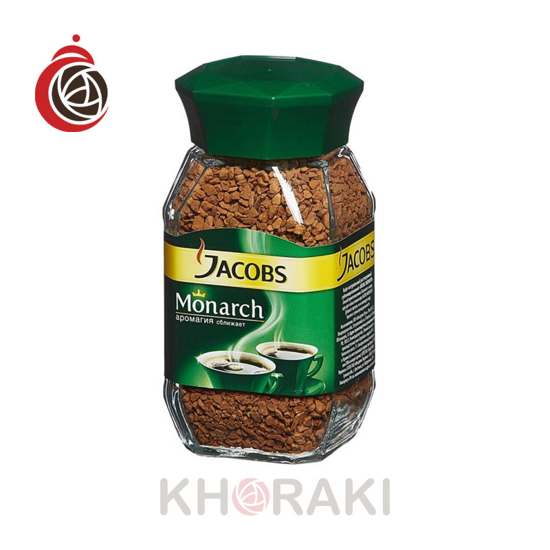 قهوه-جاکوبز-سبز-مونارک-شیشه-190-گرمی قهوه جاکوبز سبز مونارک شیشه 190 گرمی