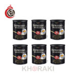 قهوه ساکوئلا مشکی اسپرسو ۱۰۰‎٪ عربیکا قوطی ۲۵۰ گرمی
