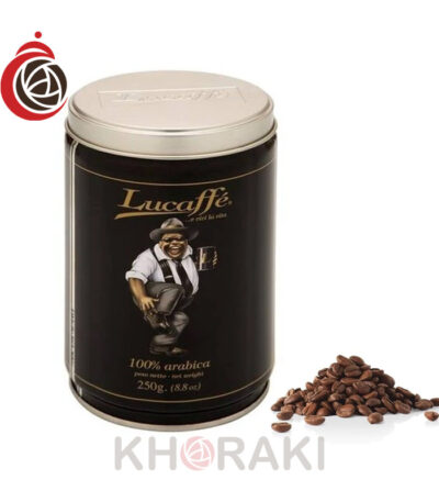 قهوه دانه لوکافه LUCAFFE صددرصد عربیکا قوطی 250 گرمی