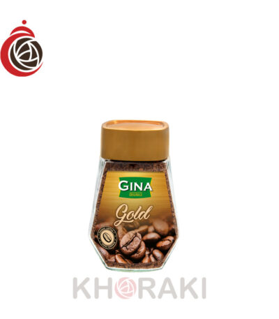 قهوه جینا گلد شیشه 100 گرمی