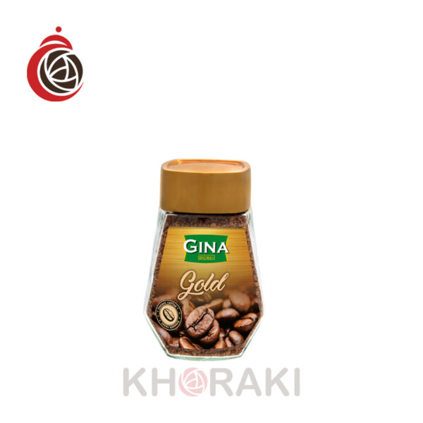 قهوه جینا گلد شیشه 100 گرمی