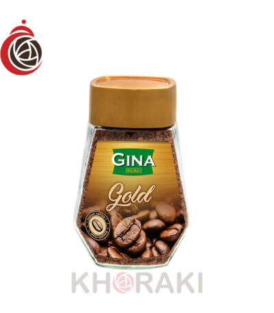 قهوه جینا گلد شیشه 200 گرمی