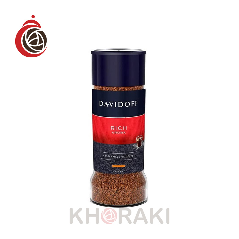 قهوه-فوری-دیویدوف-ریچ-آروما-شیشه-100-گرمی قهوه فوری دیویدوف ریچ آروما شیشه 100 گرمی