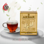 چای اکبر طلایی ساده سیلانی پاکتی 500 گرمی
