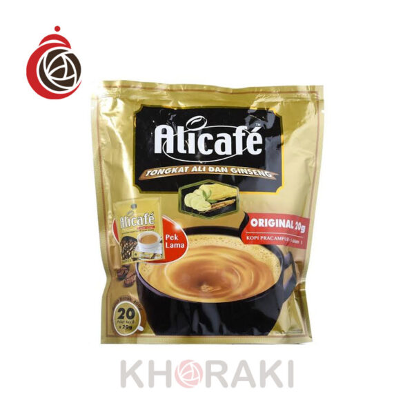 کافی میکس علی کافه طلایی جینسینگ دار بسته ۲۰ عددی